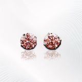 1.13ct Classic Pink Round Earrings